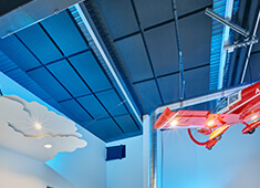 Isolation acoustique du plafond - plafonds acoustiques et absorbeurs de plafond